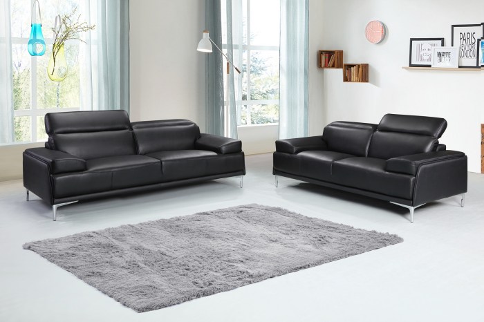 Schwarze sofa wohnzimmer