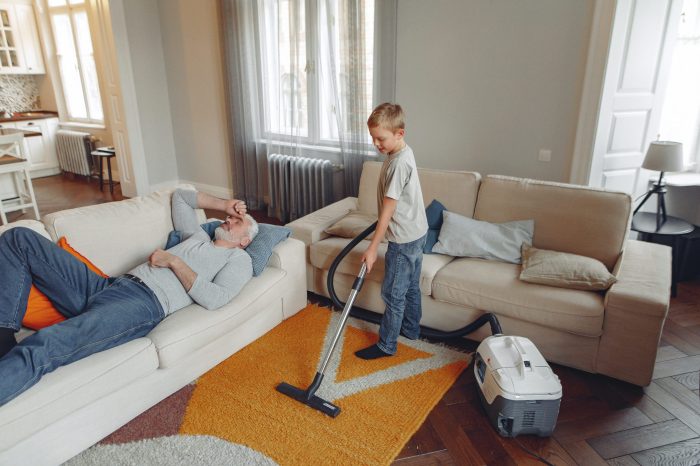 Wohnzimmer couch reinigen