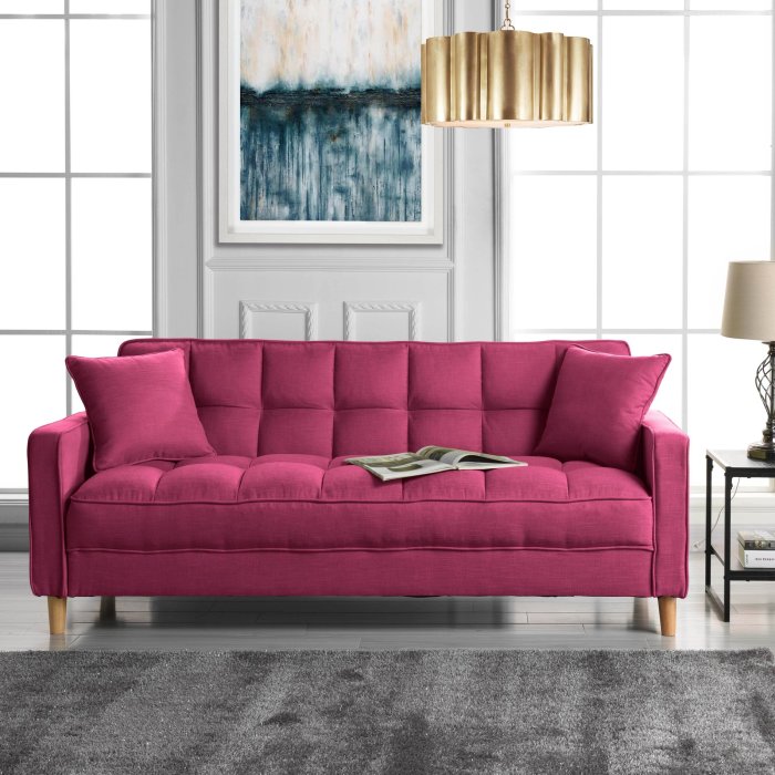 Wohnzimmer couch rosa