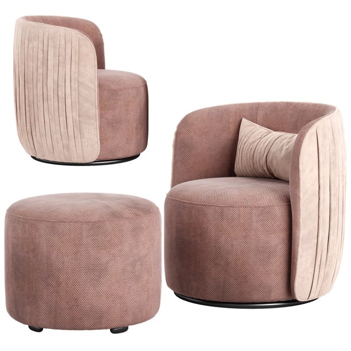 Wohnzimmer sessel mit hocker